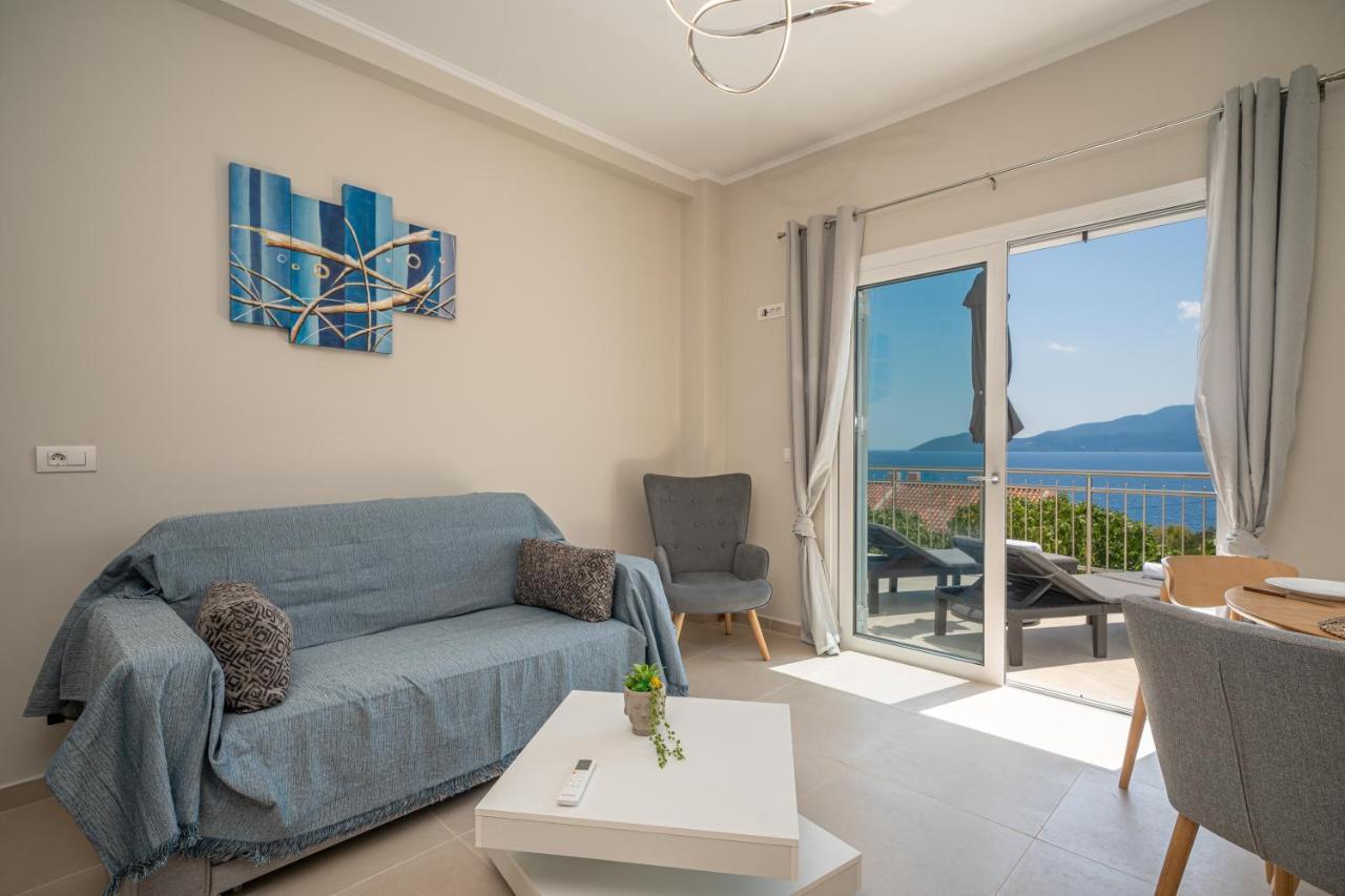 Maritina'S Apartments Amazing Sea View Agia Efimia Bagian luar foto